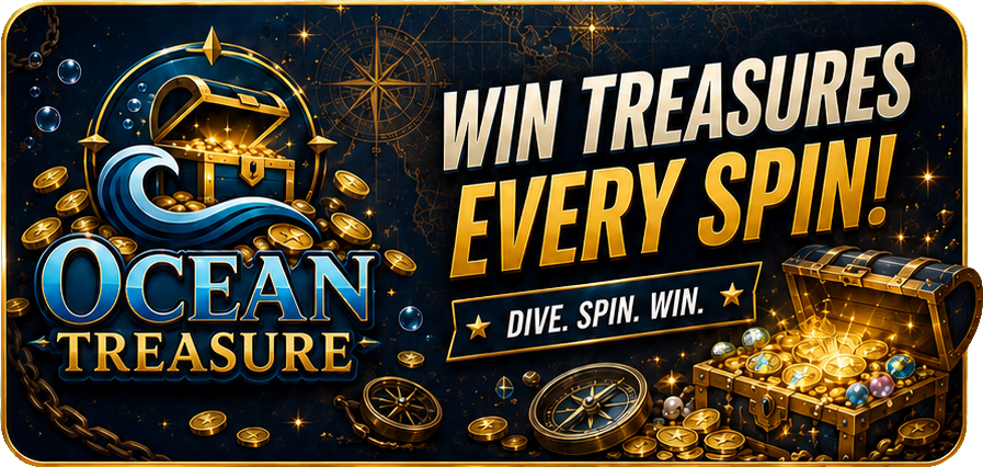 Ocean Treasure — Win big every spin. Play. Spin. Win.